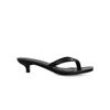 Sheepskin version~ Leather kitten and flip-flops women's fashion pinch high-heeled slippers thin-heeled sandals