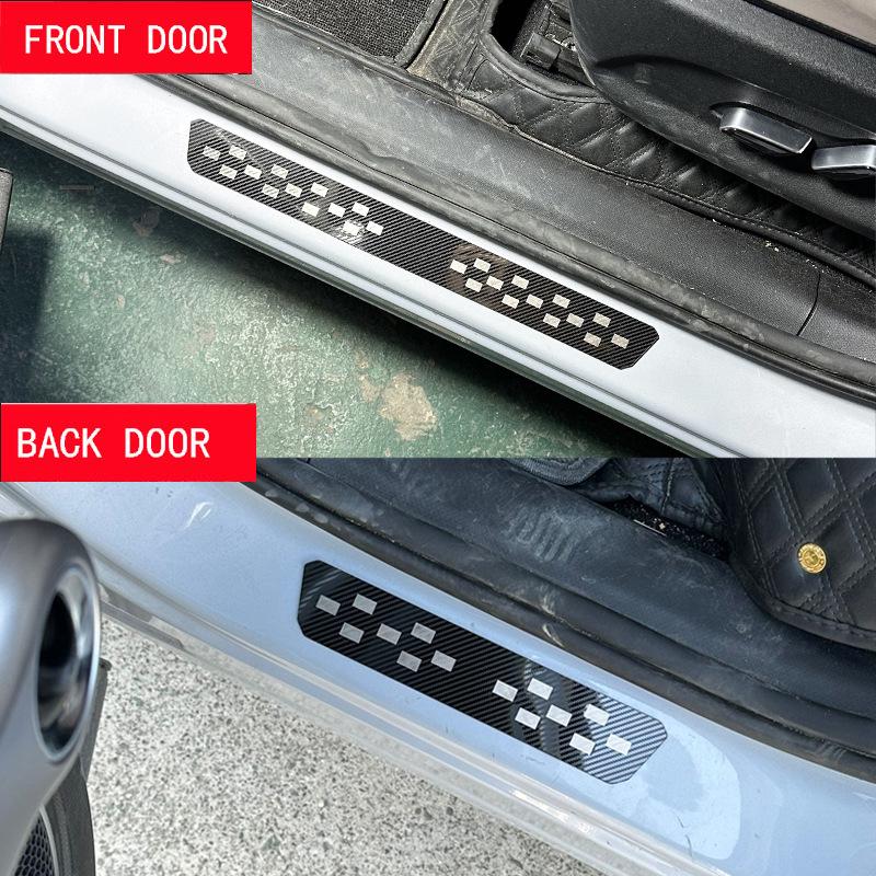 Ultra-Thin Door Sill Strips for Citroen C3/C4/C5/C6, Peugeot 2008/3008/4008