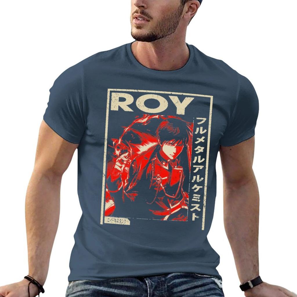 Vintage Love Fullmetal Alchemist Anime Roy Awesome TShirt Work Wear Breathable Tee