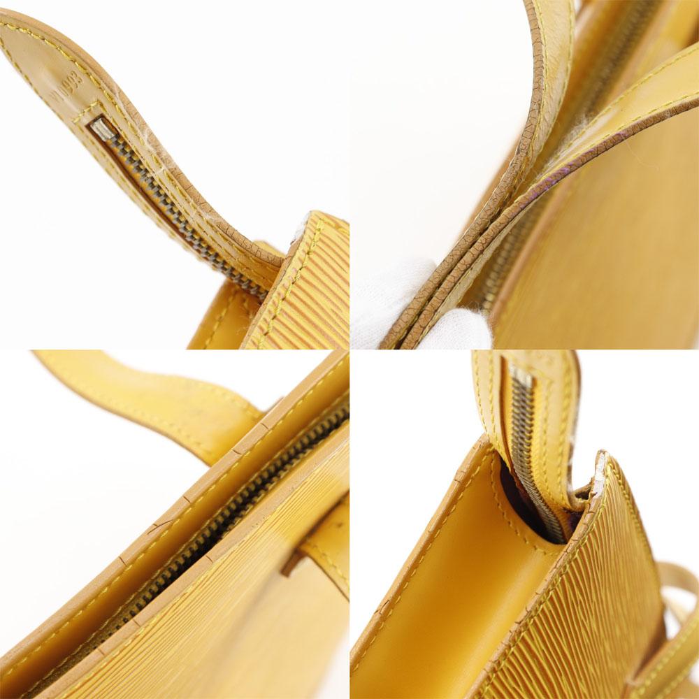 Louis Vuitton Sun Jack Handbag M52279 Tassiri Yellow Yellow Epi Leather Women Used