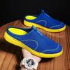 Fashion Beach Hole Male Slipper Mules Flat Half Adult Low Price Casual Slides 2025 Fashion Mascullino Pvc Comfortable Rubber Men's Shoe