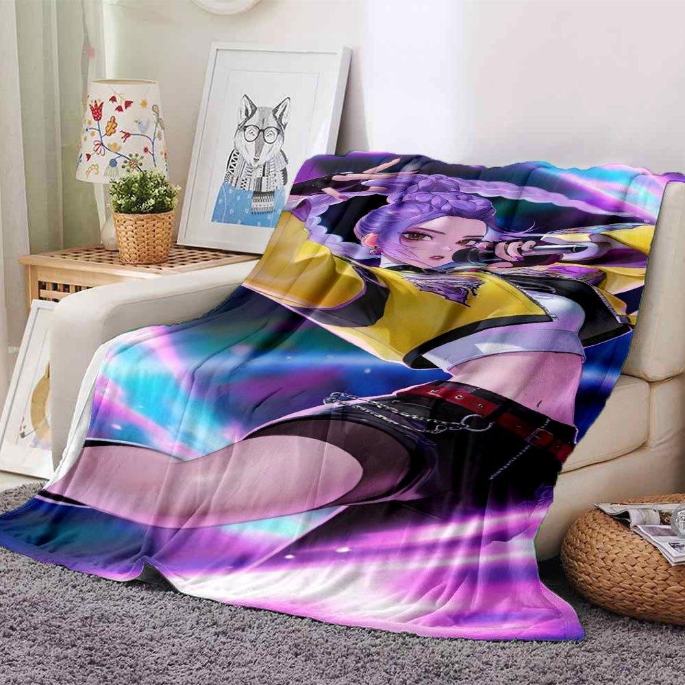 

1pc Hunter X Kopo group - Themed Flannel Blanket - Suitable for Bed, Home Decor, Graduation Gifts, Easter, Back to School, ChristmasA23 80cmx120cm(31inx47in)