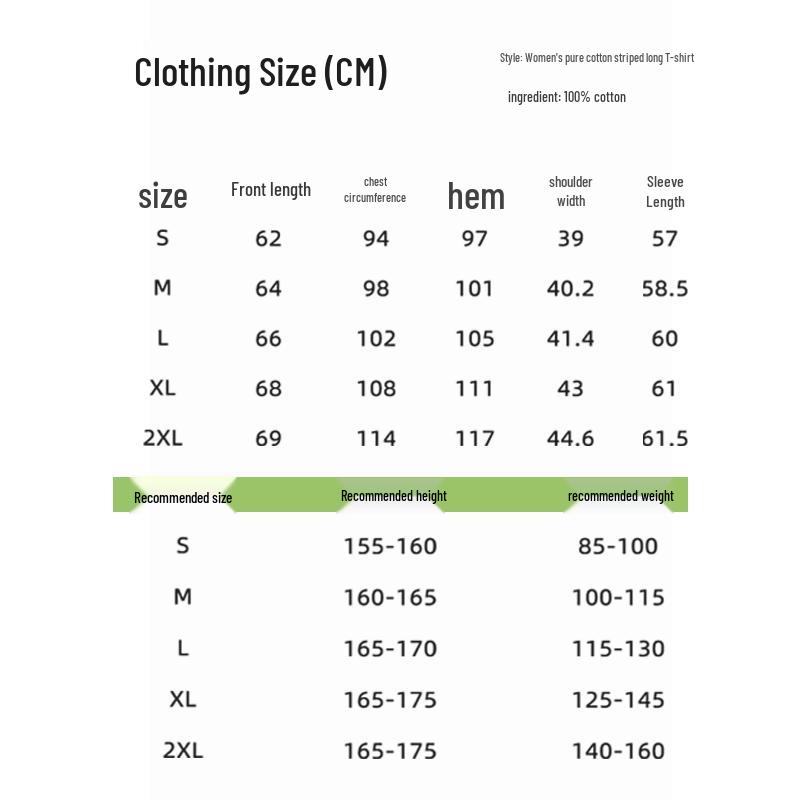 Huili Women's Nautical Striped Long-Sleeve T-Shirt