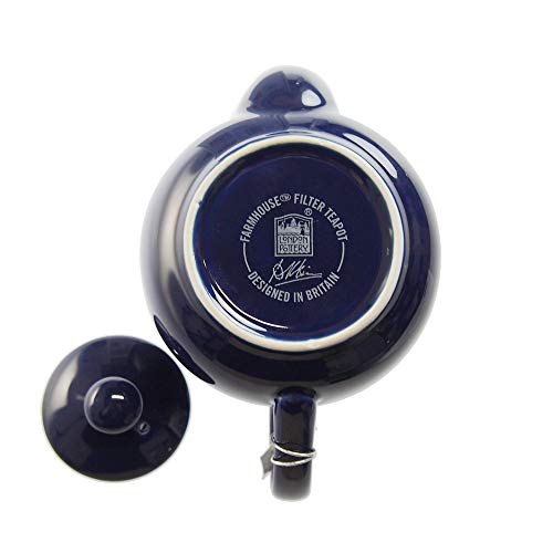 LONDON POTTERY Farmhouse Teapot, 2-Cup, Cobalt Blue