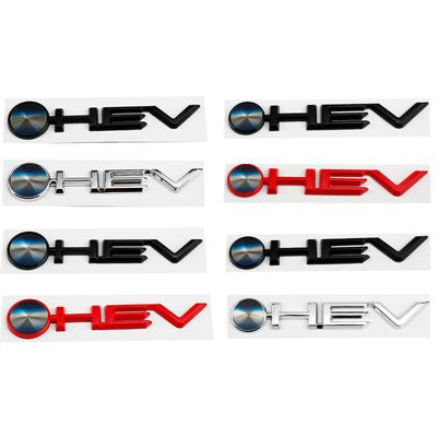 1Pc Car 3D Metal HEV Logo Trunk Emblem Badge Decals Sticker For Camry 9th 2024 Highlander Granvia Sienna Avalon Accessories