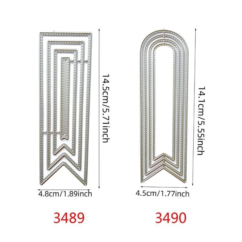  Bookmarks Cutting Dies Template for Card Making Scrapbooking DIY Papercraft
