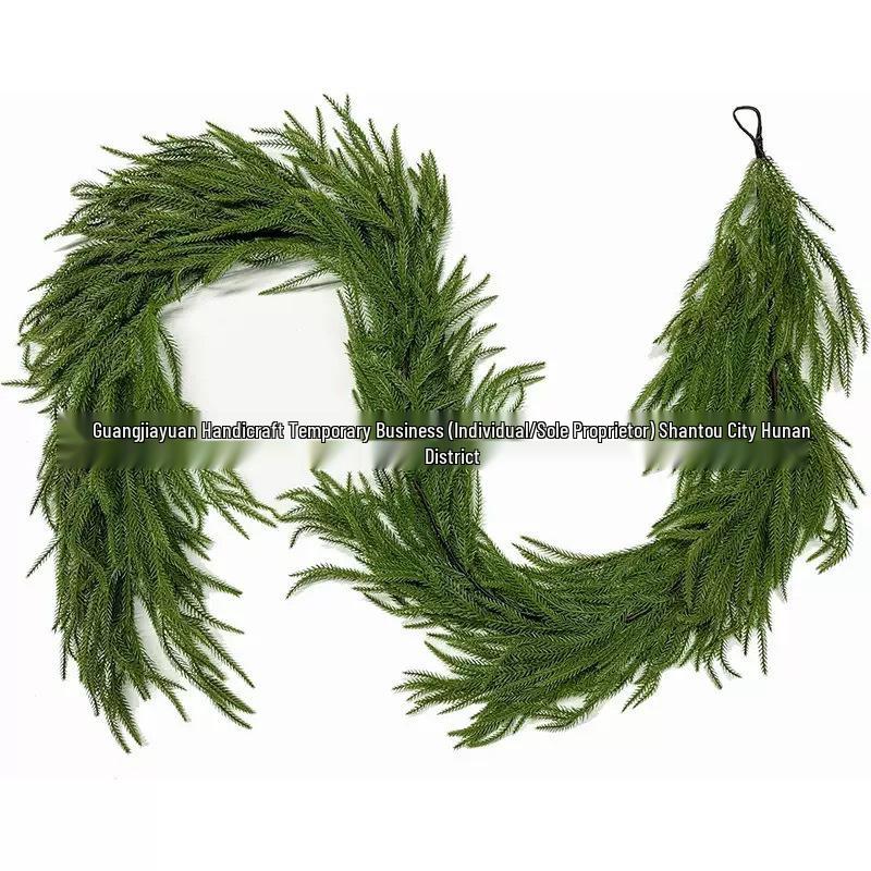 Evergreen Pine Wreath Hanging Ornament for Christmas Decor