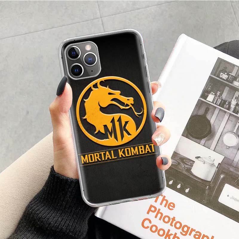 Mortal Kombat Phone Case For Apple iPhone 16 15 14 13 12 11 Pro Max XS XR X 7 + 8 Plus SE Soft Shell Cover Coque 15 + 14 13 12 M