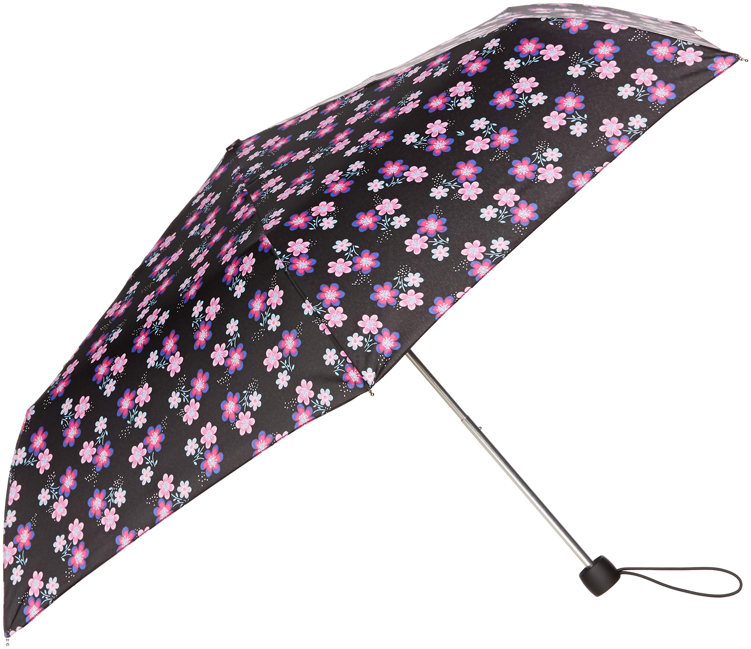 

Складной зонт Fulton для женщин, черный, Япония, 50 см, (Свободный размер) чёрный