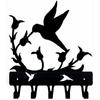 1pc Wall Mounted Hummingbird Key Rack Hanger - Small 6 Inch Wide Iron Crafts Wall Art Decorative Hook Coat Hanger