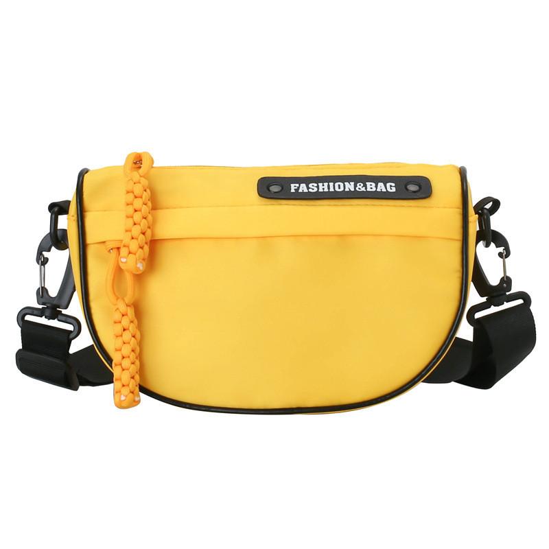 Trendy Korean Style Kids Shoulder Bag Chic Half Moon Design For Boys And Girls