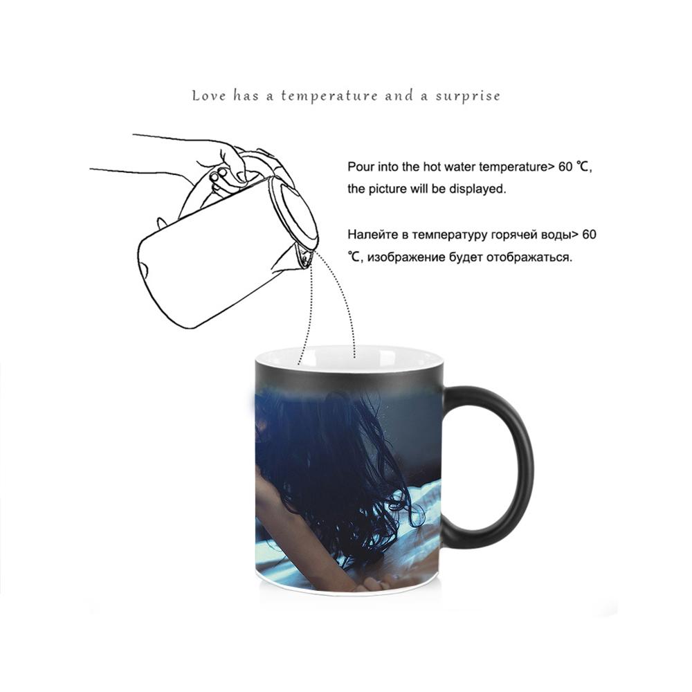 Creative Color Changing Mug Seductive Beauty BSKT-200 Custom Cup Color Change Mugs Coffee Cups Drinkware Sublimation Tumblers