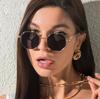 Vintage Square Sunglasses for Men/Women Fashion Polygon Frame Sun Glasses Fashion Metal Outdoor Driving Eyewear