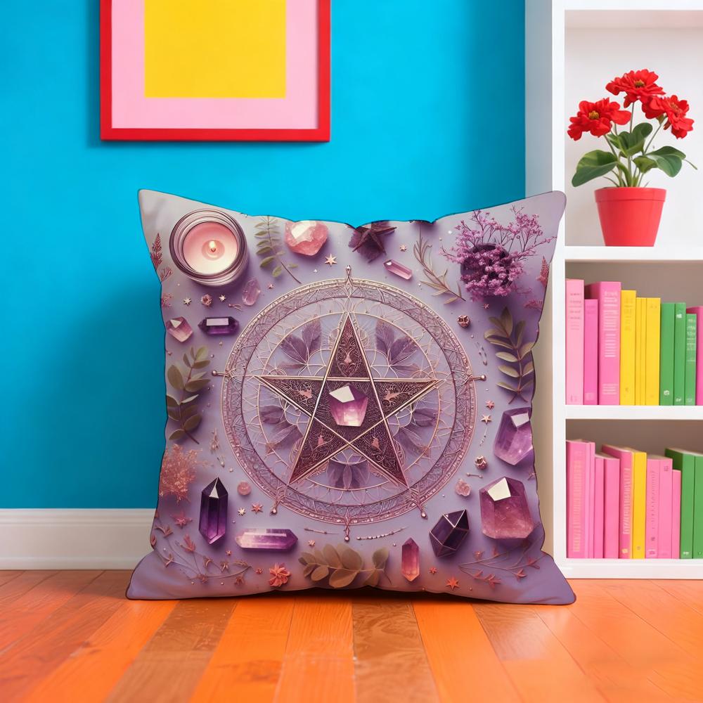 Nordic Midsummer Festival Cushion Cover Plush Fabric Soft Double Sided Print Home Sofa High Quality Cushion
