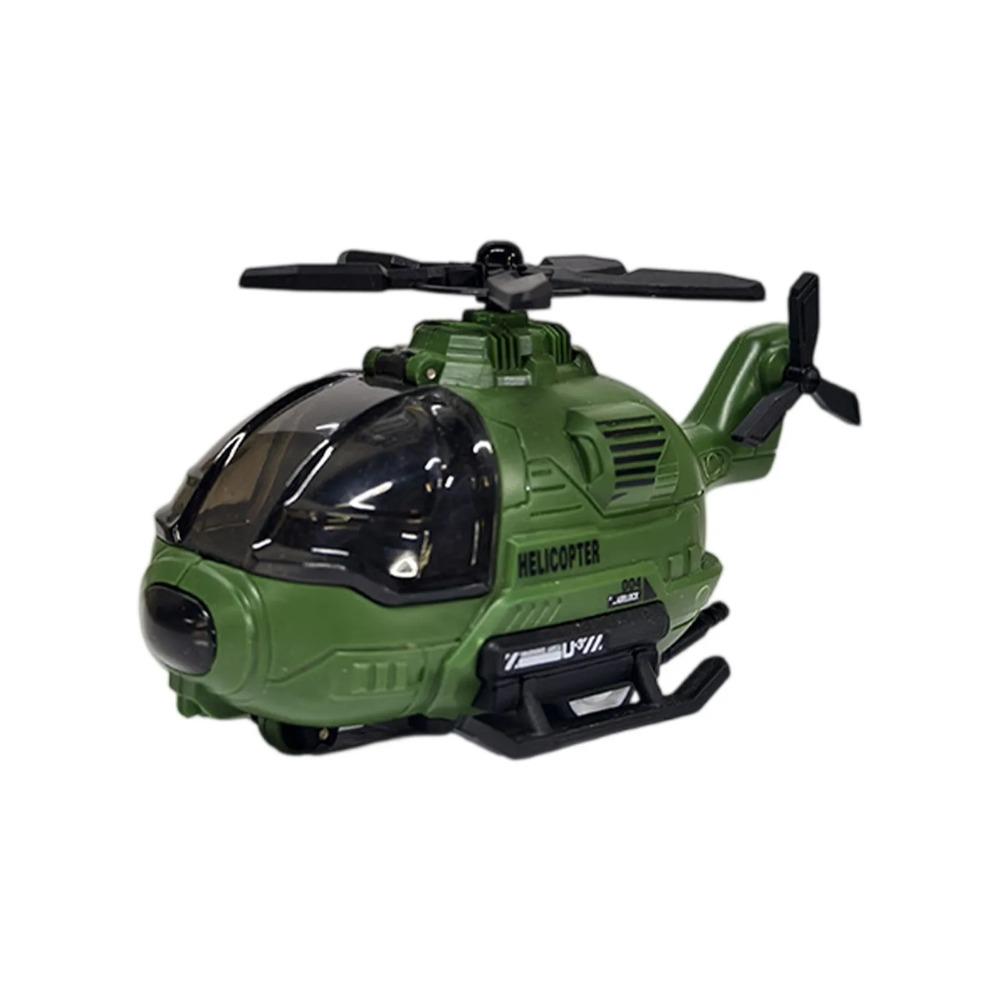 Open Cockpit Simulation Aircraft Toy Rotatable Propeller Inertial Fighter Toy  Christmas Gift