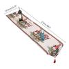 Merry Christmas Table Runner Gnome Tassel  Kitchen Dining Table Decor