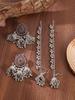 Retro Rhinestone Indian Wind Chime Tassel Earrings - Bohemian Ethnic Style