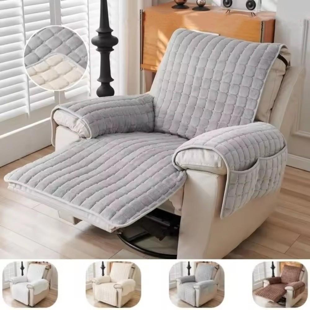 Non-Slip Armchair Cover Flannel Plush Plush Chair Covers New Sofa Slipcovers Home Use