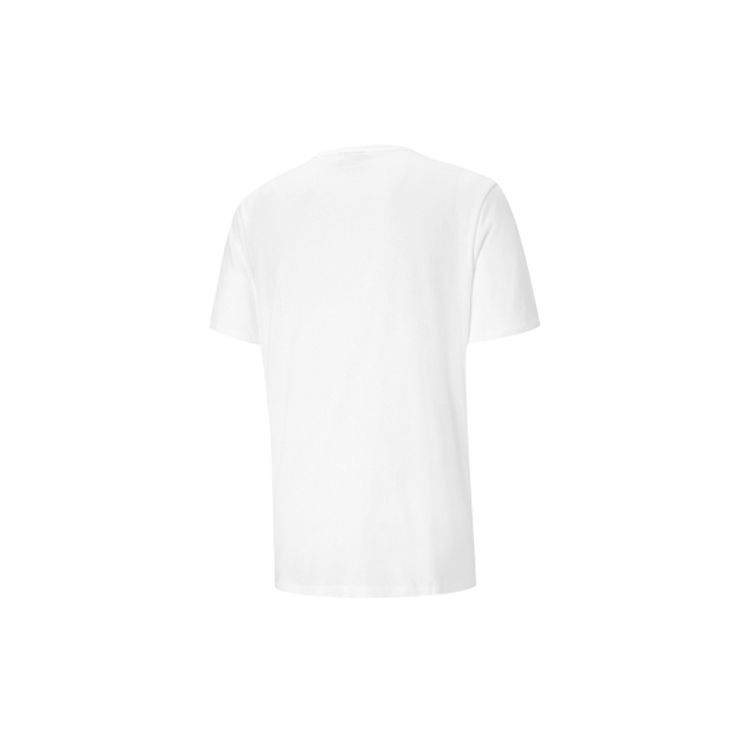 Puma X Maison Kitsune Cartoon Embroidery Round Neck Loose Short Sleeve T-Shirt Unisex Tops White 530434-02
