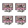 10pcs /Lots Trendy Pattern Letter Slogans Embroidery Patch Diy Pink Cartoon Couple Patch Iron On Patches Sew Stickers Badge Decor 