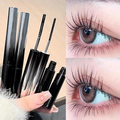 3D Curling Steel Tube Mascara 3D Silk Fiber Non Smudging Eyelash Primer Natural Black Long-lasting Eyelash Extension Cosmetics