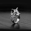 Ohrringe Retro Wolfskopf Ring Hohes Gefühl Herrenstil Persönlichkeit Tierring Hip Hop Coole Schmuckstücke