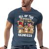 All Of The Otter Reindeer Cute Christmas Stocking Gift Tshirt Plus Size Lightweight Tee Shirt