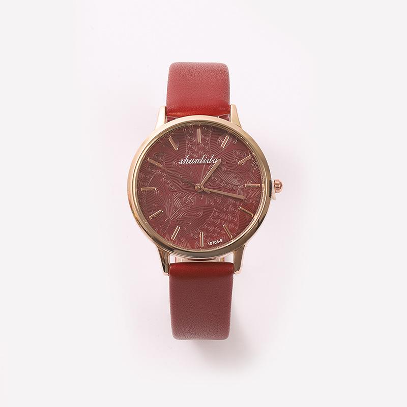 Cinto de Couro de Moda Feminino com Relógio de Quartzo 2022 - Estilo Simples e Elegante, Amigável para Senhoras e Estudantes