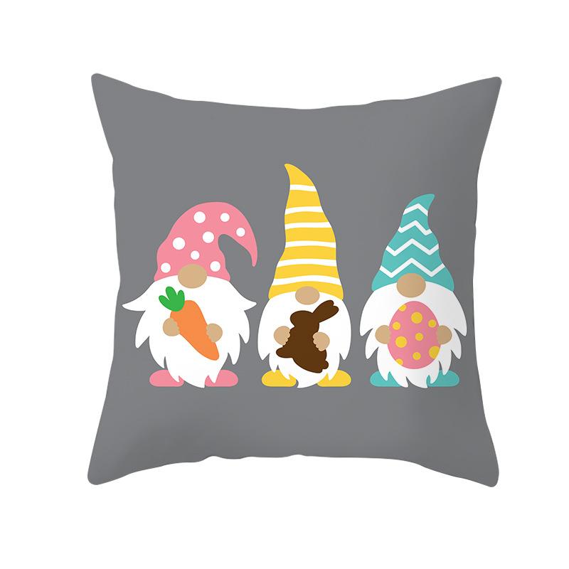 New Easter Bunny Pillow Cover Festive Home Decor Pillow Cover
