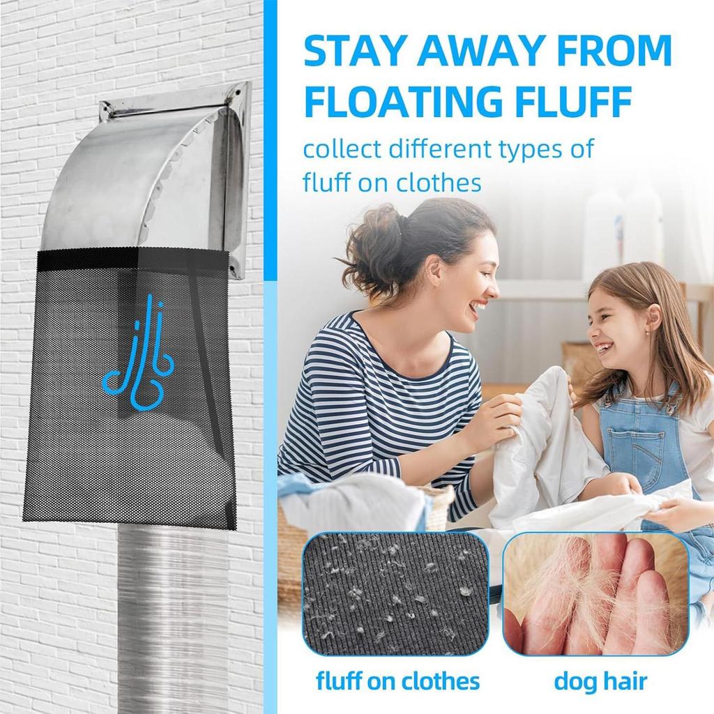 Dryer Vent Lint Catcher 3 Pieces Dryer Vent Lint Bags Duct Cover With Adhesive Strips Cleaning Bags For Indoor Apartment Laundry