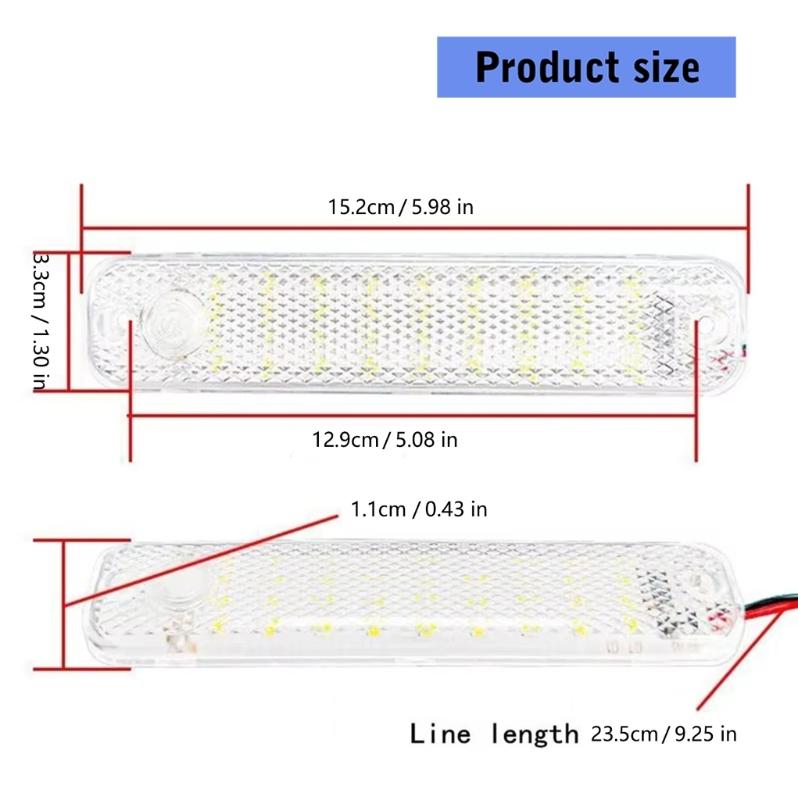 LED Ceiling Lights Providing High Brightness 36 LEDs with Low Heat Long Life Designs for Night Reading in RVs Motorhomes