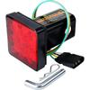 Cenipar Trailer Hitch Receiver Cover With 12 LEDs Red Brake Light With 2" Receiver For Towing Truck RV And SUV