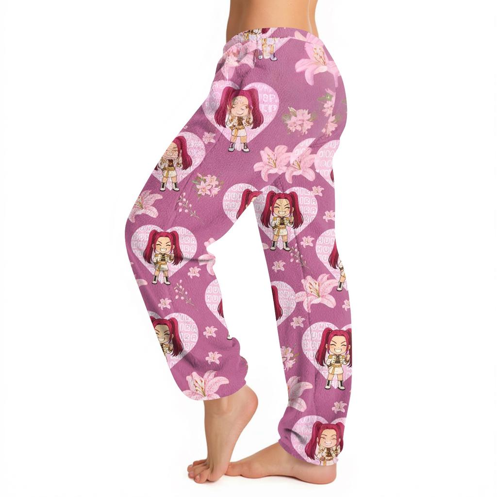 Women's Casual Fashion Print Casual Drawstring Elasticated Waist Pants