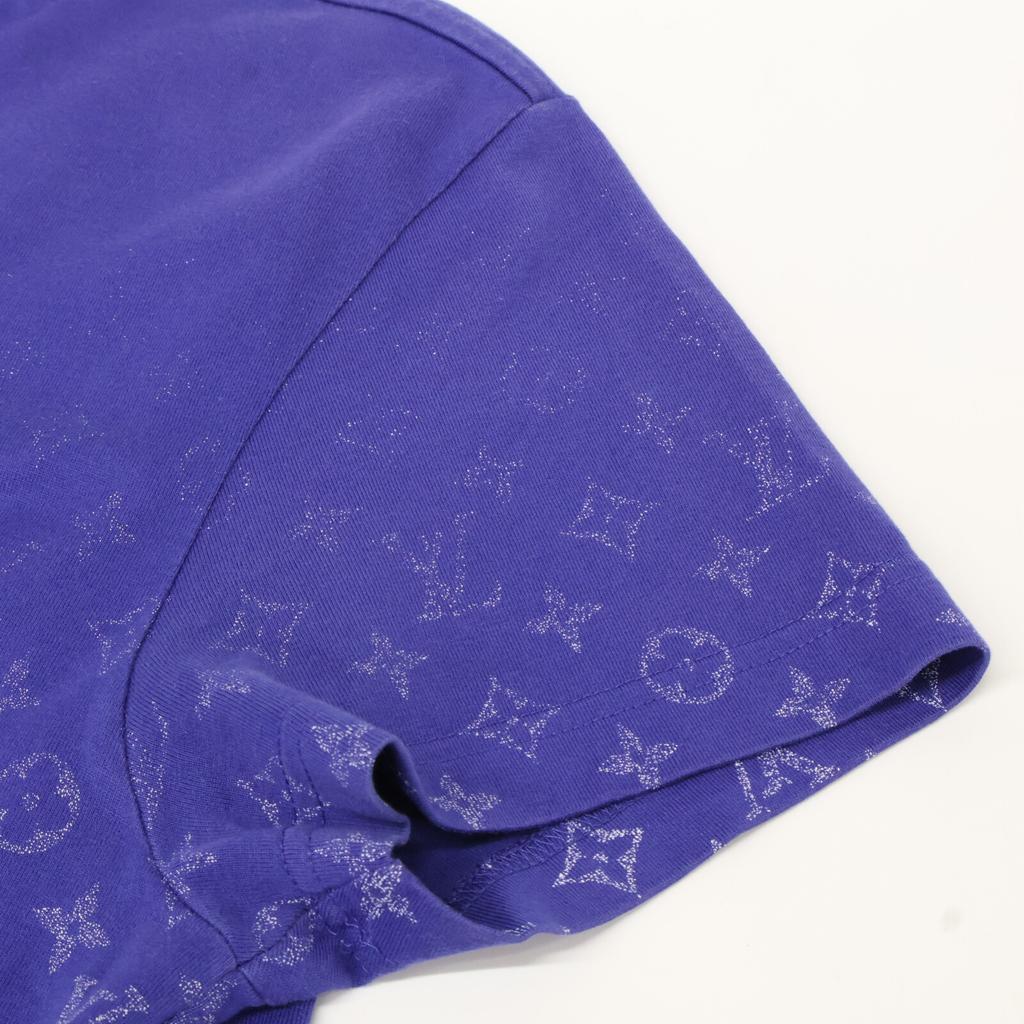 Louis Vuitton 22AW RM222Q NPG HKY46W Blue Monogram Gradient Gradient T-shirt Tops XS blueUsed
