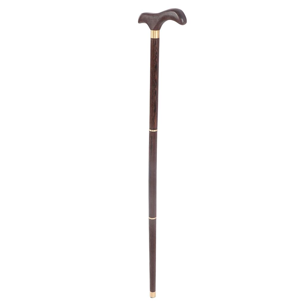 Detachable Wenge Walking Stick Elderly Elegant Ergonomic Walking Cane for Rehabilitation Stroll
