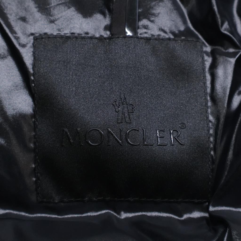 MONCLER PALLARDY/Paradise Back Logo Bi-Color Hooded Down Jacket 1 blackUsed