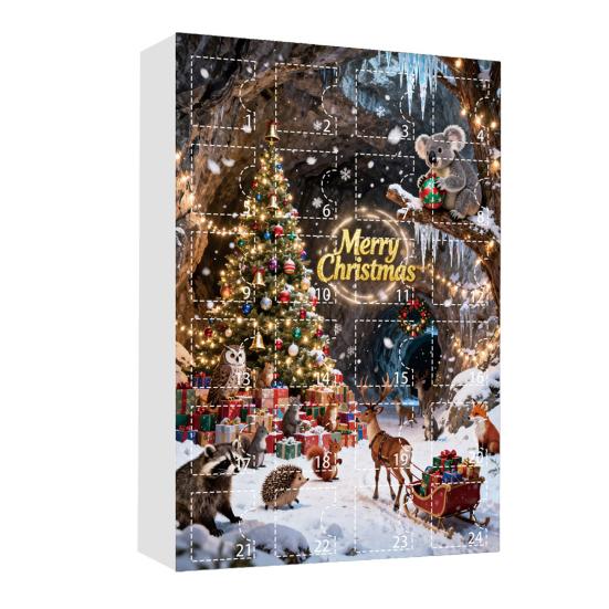 Forest Animal Advent Calendar 2025 24 Days Cute Animal Holiday Decor Countdown To Christmas