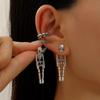 Retro Gothic Skull & Spider Ear Bone Clip - No Piercing Needed