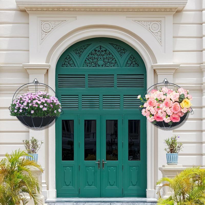 Planter Basket Liners 3Pcs/set Felt Flower Pot Coconut Liners Wall-mounted Replacement Basket For Outdoor Indoor Plant