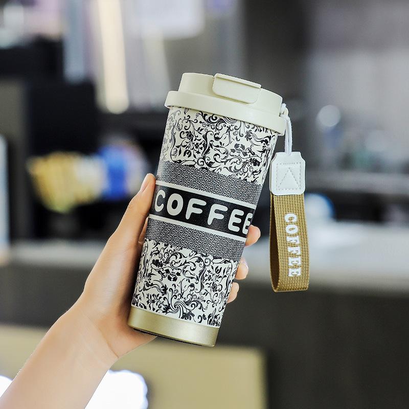 Neue Maiglöckchen Kaffeetasse 316 Edelstahl Thermobecher Hoher Wert Große Kapazität Männliche und Weibliche Wasserbecher Studenten Thermobecher