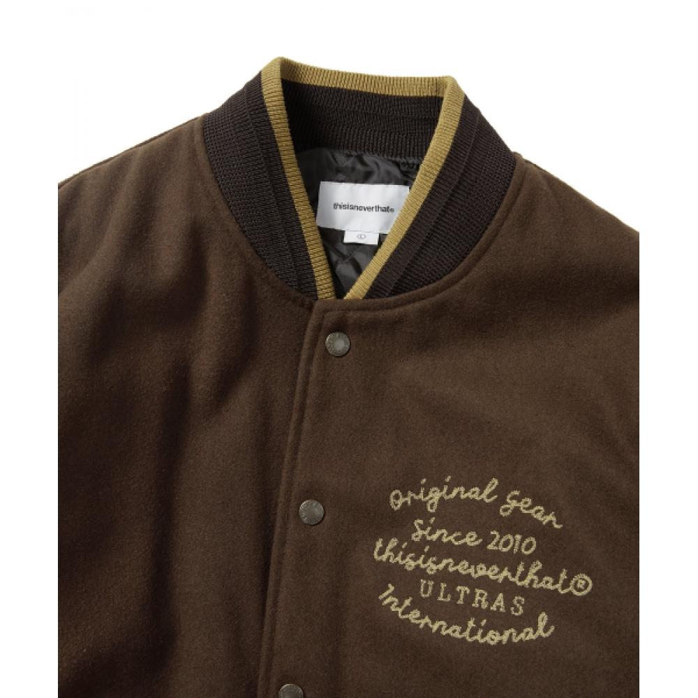 Thisisneverthat Ultras Varsity Jacket Brown