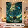 Custom Personalized Tapestry,Zelda Print Custom Name Text Wall Art Hanging for Bedroom