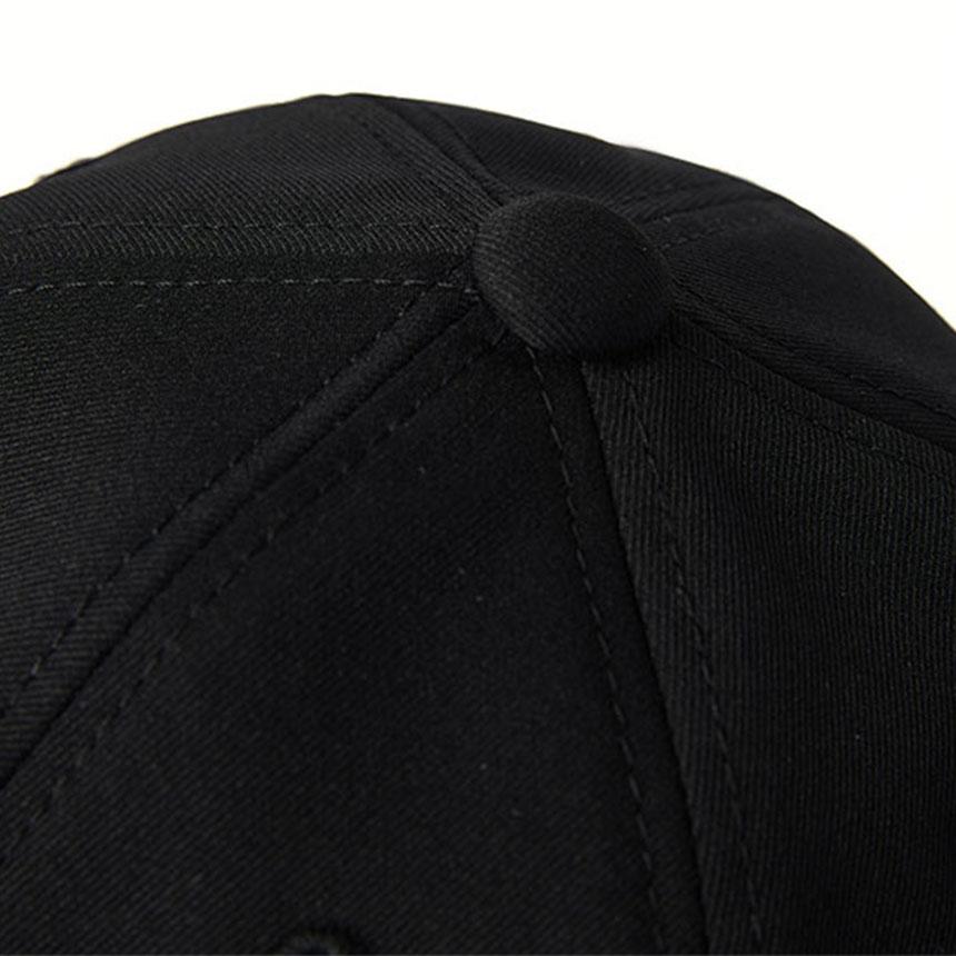 Monseuteoji Ribbon Wide Ball Cap Black Mc24Rbb-188