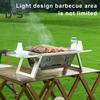 Stainless Steel Outdoor BBQ Grill Portable Folding Charcoal Grill with Glove Carry Bag Heavy Duty Camping Picnic Backyard Barbecue Grill