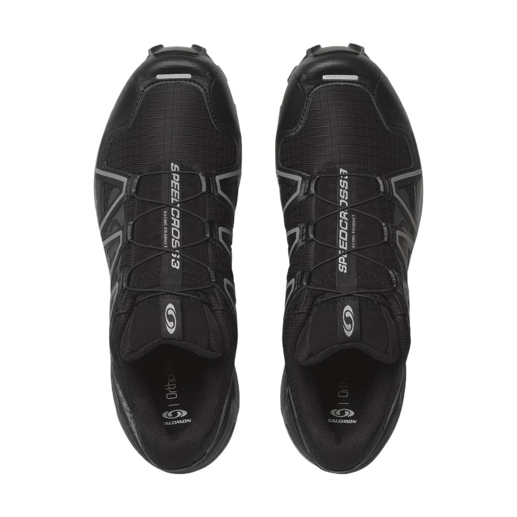 SALOMON Speedcross 3 Night Durable Breathable Low Top Running Shoes Unisex Sneakers Black 476765