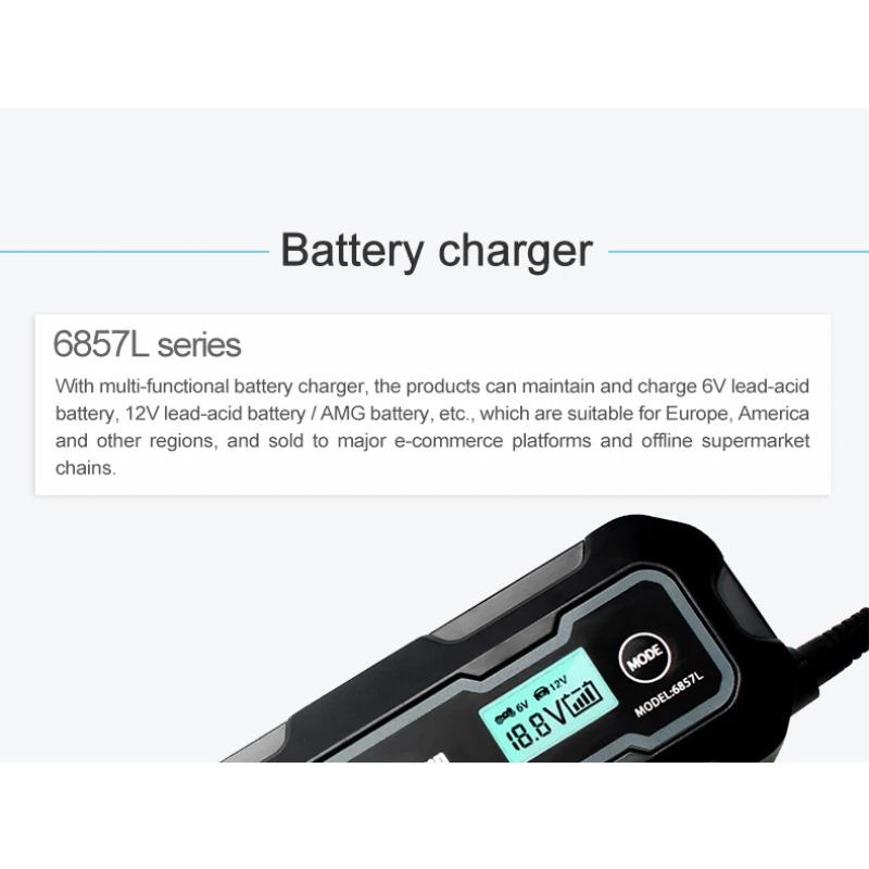 Wielozabezpieczeniowa 5000mA Ładowarka Akumulatora Samochodowego 6V/12V Pełna Automatyczna Inteligentna Ładowarka Akumulatora Samochodowego Motocyklowego dla Samochodów