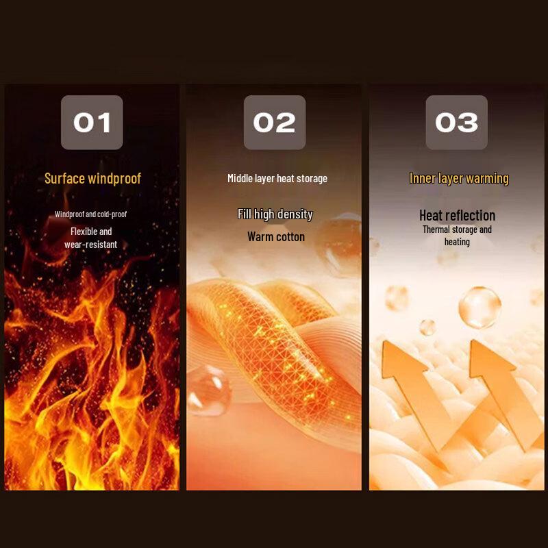 JEANSWEST Men's Warm Padded Winter Jacket