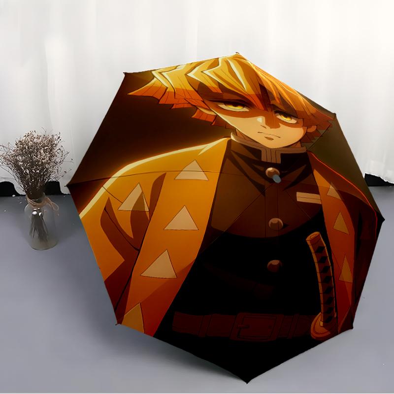 Printed Nezuko Demon Slayer Agatsuma ZenitsuPrinted Folding Umbrella,Outdoor,Leisure,And Travel Umbrella,Durable Umbrella Fabric,Birthday And Holiday