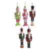 Nutcracker Hanging Ornament Xmas Tree Home Decor Figure Christmas Decoration Miniature Figurine for Crafts Fireplace Fall Mantle