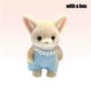 Kid Dolls Animal Dolls Small Commodities OrnamentsCat Family Animal Figure Poodle Flocked Shaggy Forest DIY Gift